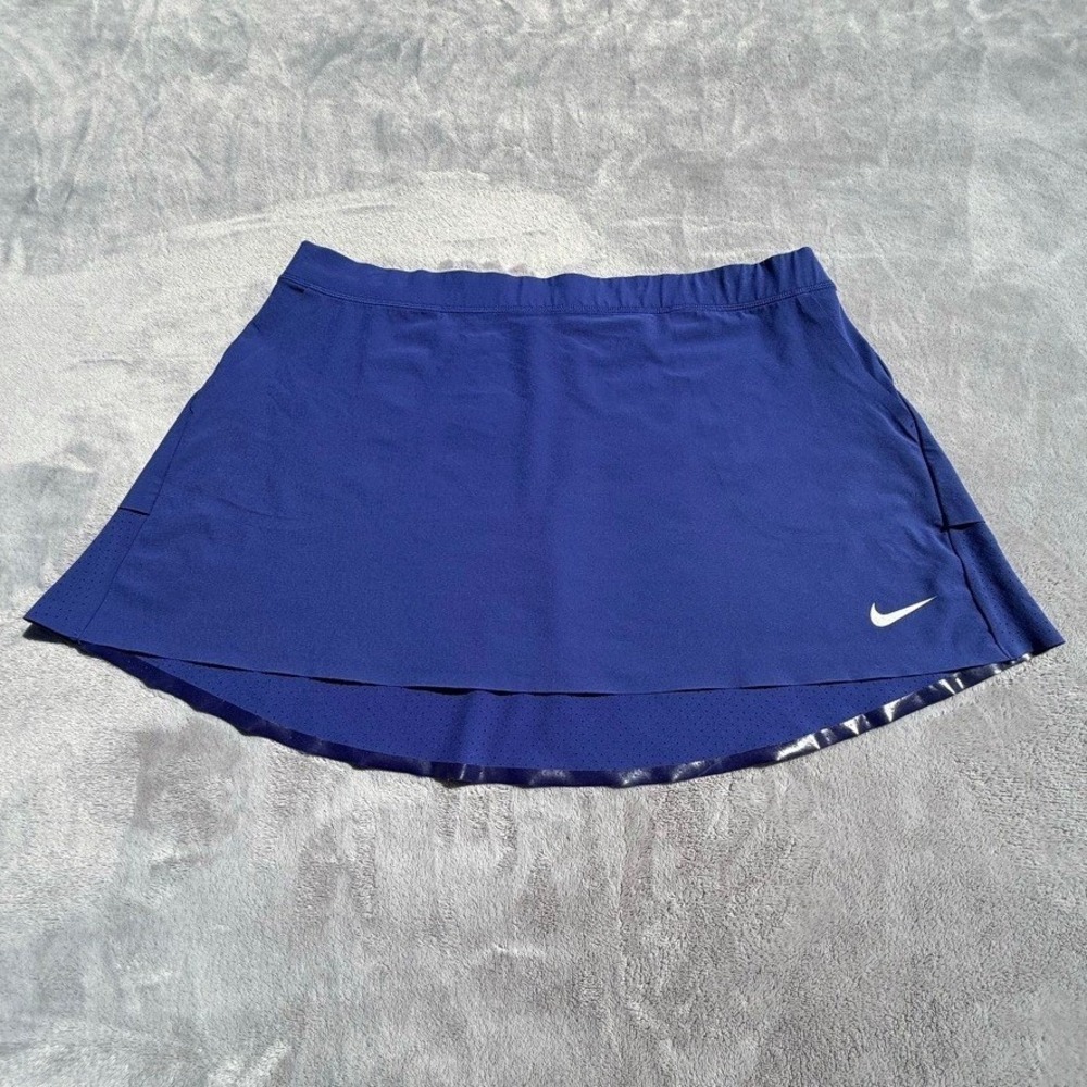 Nike Golf Dri-FIT Skirt Royal Blue Layered Mesh Athletic Skirt Womens Size Large